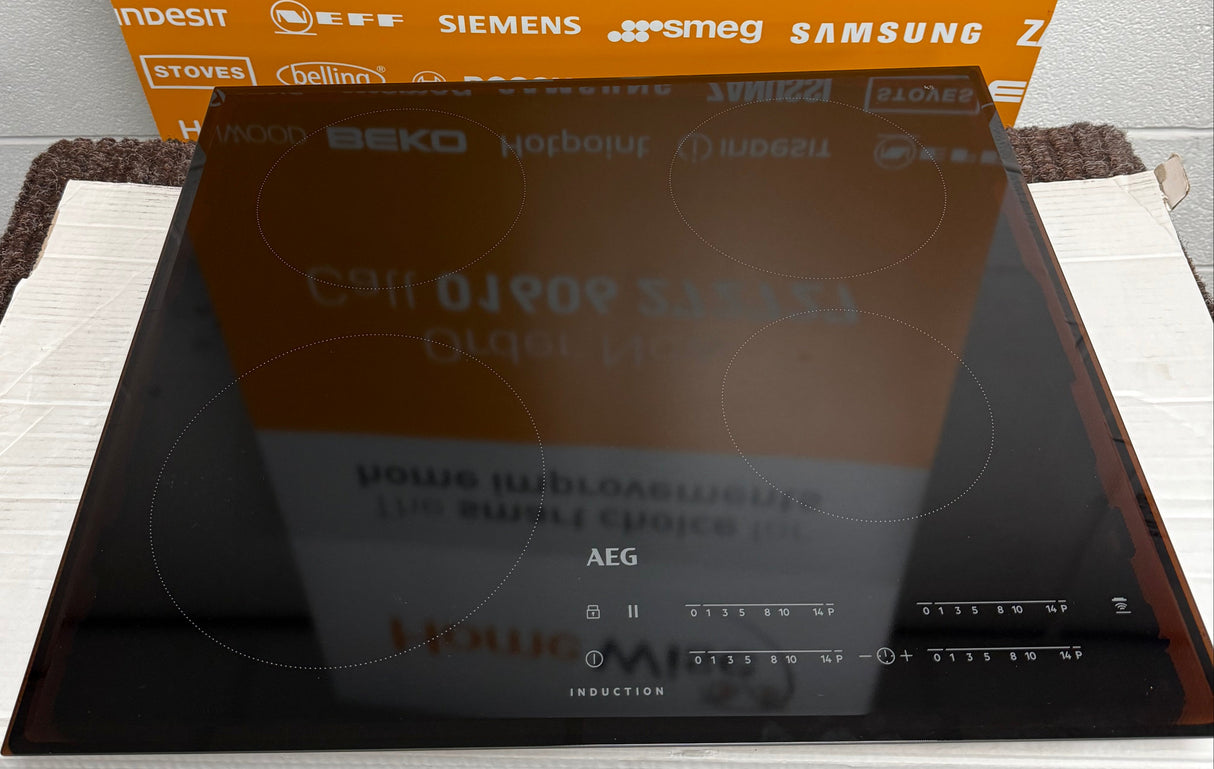 AEG IKB6440HFB 60cm Induction Hob in Black - (Ex Display - Minor Marks) - HW182383