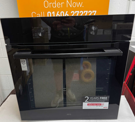AEG OS6AB50AK (78) Sense Cook Built-in Electric Single Oven with Air Fry in Black - A+ Rated - (Ex Display) - HW182878