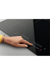 Zanussi ZIFN844K (83) 78cm 4-Zone Induction Hob in Black with Hob2Hood Control - (Tatty Box) - HW182676