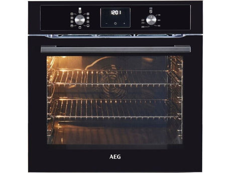 AEG  BEX335011B (25) 3000 Series SurroundCook Built-in Electric Single Oven in Black - A Rated - (Ex Display) - HW182025