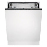 AEG 3000 FSB42607Z Air Dry Fully Integrated Built In Dishwasher - Black Control Panel with Sliding Door Fixing Kit. Stock Photo