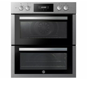 HOOVER H-OVEN 300 HO7DC3E3078IN Electric Built under Double Oven Stainless Steel Stock Photo