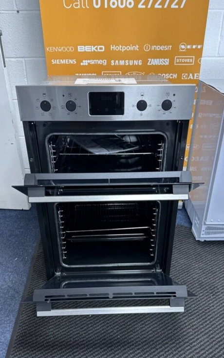 Zanussi ZKHNL3X1 (72) Built-In 59cm Electric Double Oven in Stainless Steel - A/A Rated - (Ex Display) - HW182072 - MANAGERS SPECIAL PRICE £311.20