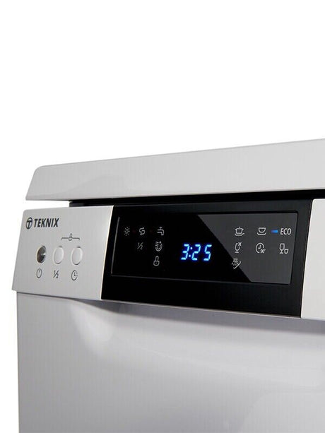 Teknix 45cm slimline free standing dishwasher TFD455W WHITE HW180743