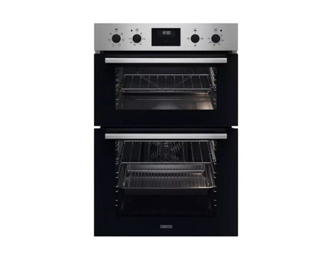 Zanussi ZKHNL3X1 (72) Built-In 59cm Electric Double Oven in Stainless Steel - A/A Rated - (Ex Display) - HW182072 - MANAGERS SPECIAL PRICE £311.20