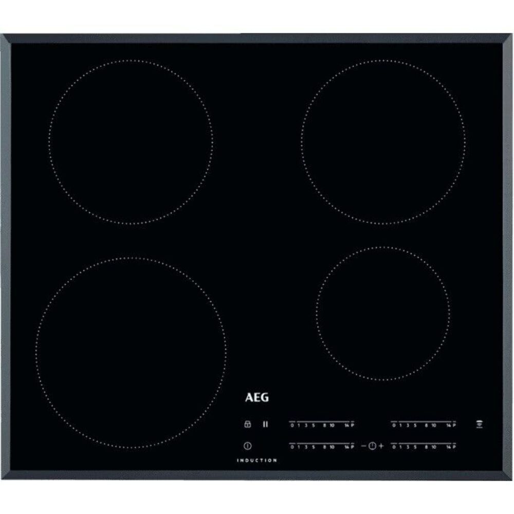 AEG IKB64401FB 60cm Induction Hob in  Black Hob Stock Photo