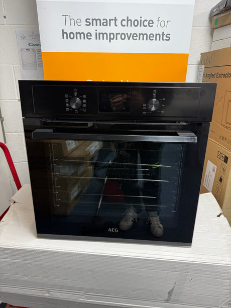 AEG BEX335011B (17) Surround Cook Built-In Electric Single Oven in Black -  A Rated - (Ex Display) - HW182117-01