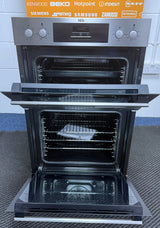 AEG 6000 DEB331010M (02) SurroundCook Clean Enamel Electric Double Built In Oven in Stainless Steel - A/A Rated - (Ex Display) - HW182402