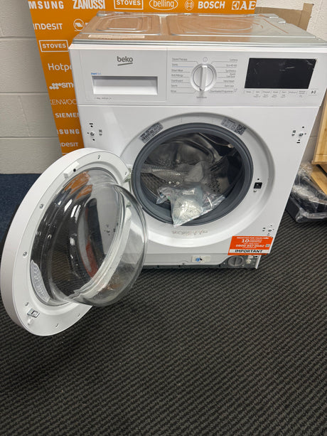 Beko WTIK94121F Integrated 9KG 1400 Spin Washing Machine in White - A Rated - (Graded) - HW181941