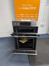 AEG 6000 DEB331010M (49) SurroundCook Clean Enamel Electric Double Built In Oven in Stainless Steel - A/A Rated - (Ex Display blemished ) - HW182549