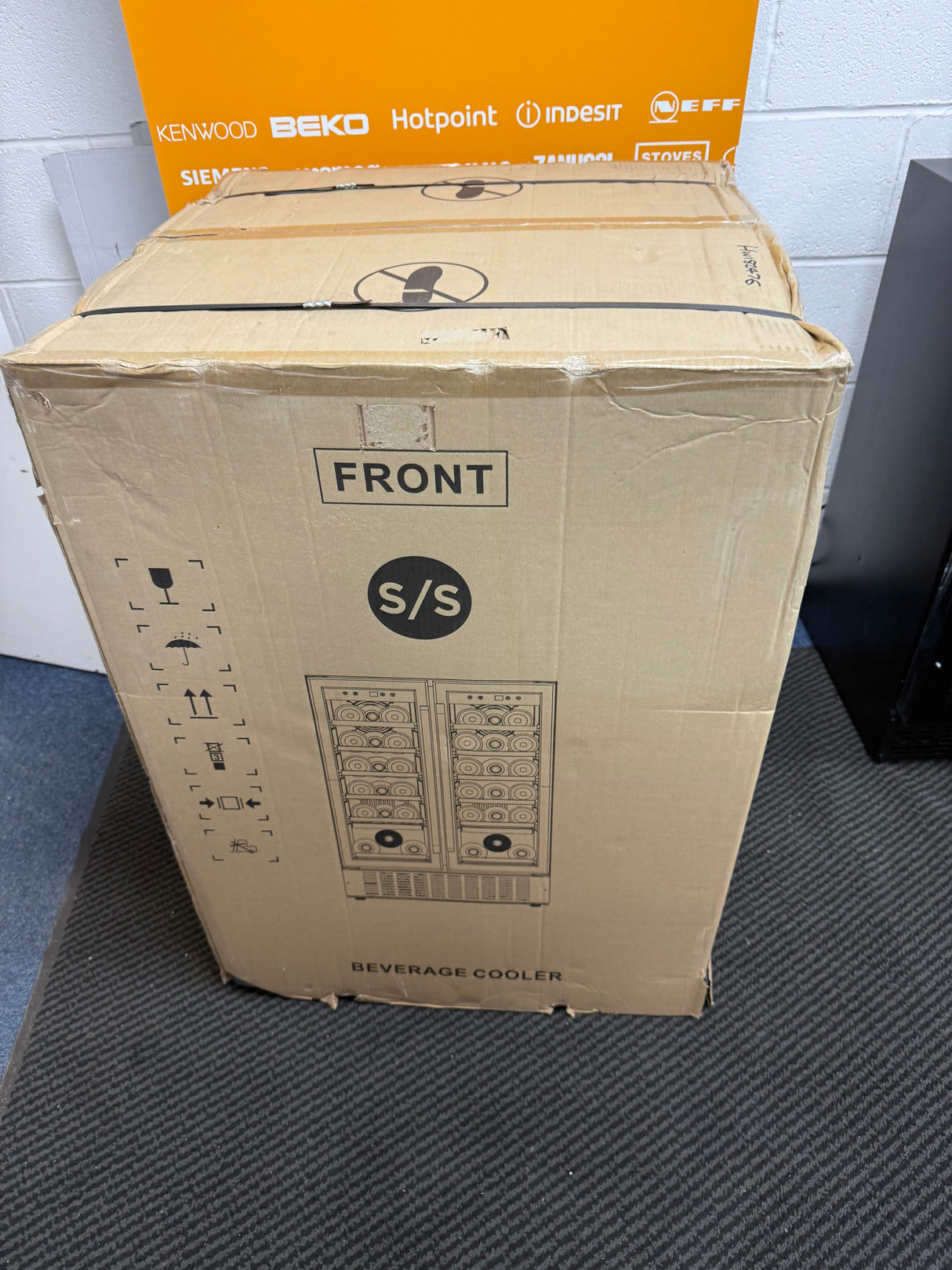 Viceroy WRWC60DDSSED Double Door 60cm Wine Cooler Fridge stainless steel - (NEW ) - HW182476