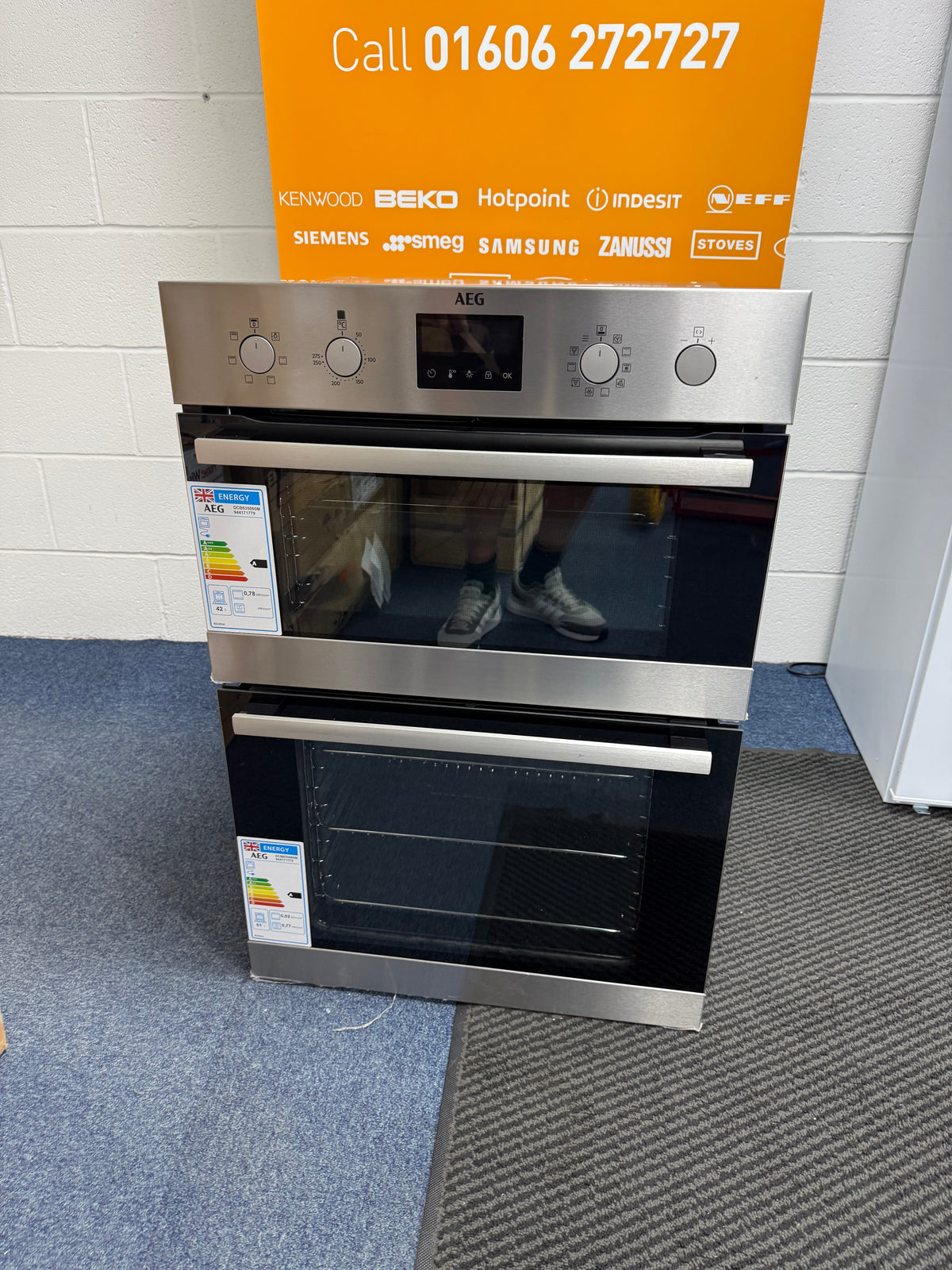 AEG 6000 Series DCB535060M (28) Double Built In Oven in Stainless Steel - A/A Rated - HW182729