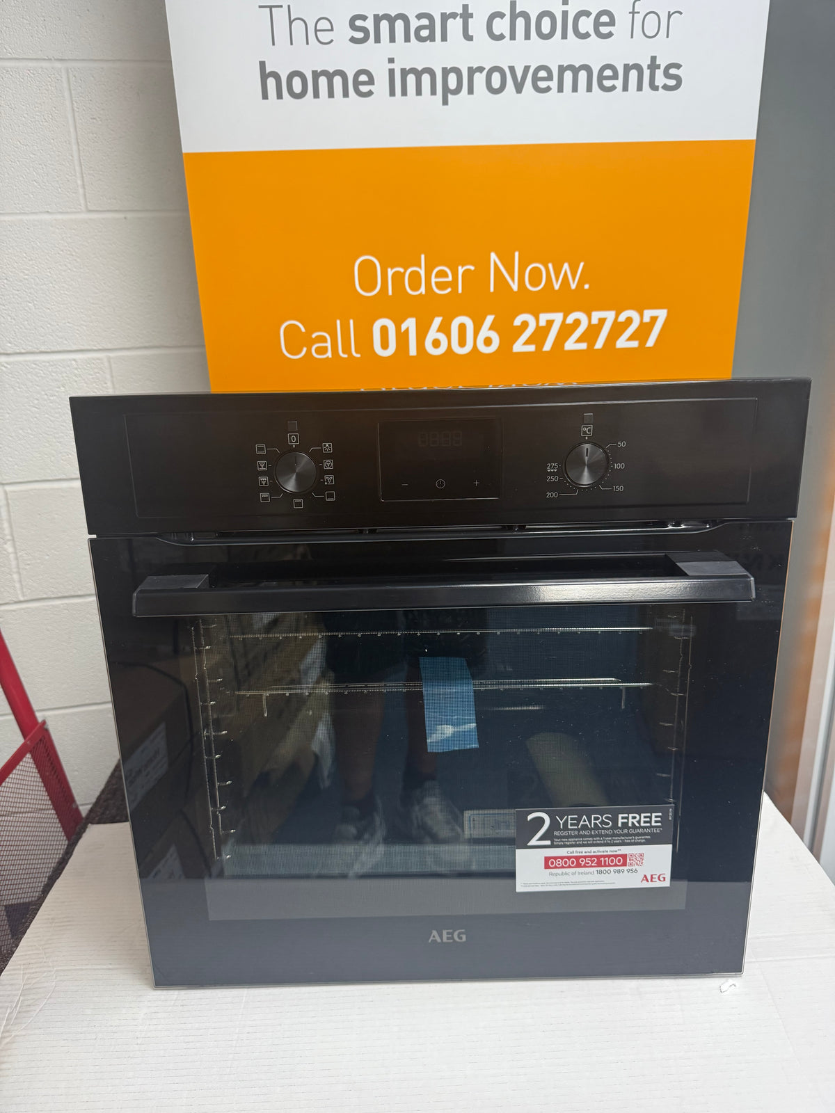 AEG BEX335011B (96) 3000 Series Surround Cook Built-in Electric Single Oven in Black - A Rated - (Ex Display) - HW182796