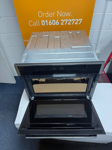 Hotpoint Cook on 3 HCW6O7HTSXUK (74) 53 Litre 950W Built-in Compact Oven with Microwave in Stainless Steel - (EX Display)- HW182674