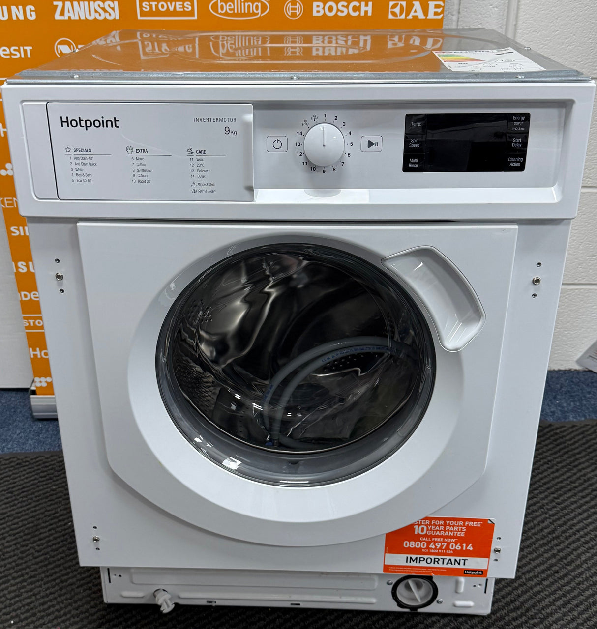 Hotpoint BI WMHG 91485 UK (30) 9KG 1400RPM Integrated Washing Machine - (Blemished) - HW182530