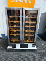 Viceroy WRWC60DDSSED Double Door 60cm Wine Cooler Fridge stainless steel - (NEW ) - HW182476