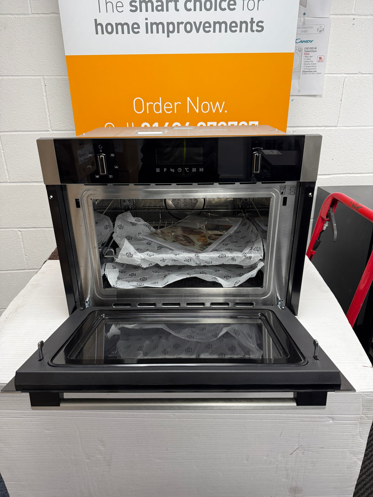 Neff C1AMG84N1B N50 (54) Built-In Combination 900W Microwave Oven in Stainless Steel - (Ex display) - HW182854