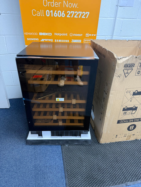 Viceroy WRWC60BKED.3 (25) 46 Bottle Dual Zone 60cm Undercounter Wine Cooler Fridge (Tatty box) - HW182625