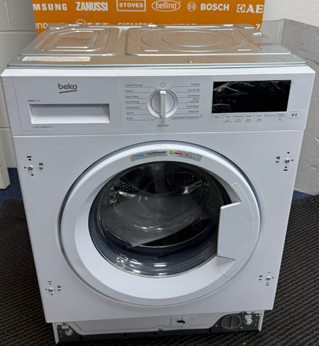 Beko WTIK94121F Integrated 9KG 1400 Spin Washing Machine in White - A Rated - (Graded) - HW182296