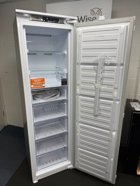 Beko BFFD4577 (00) 178cm Integrated Frost Free 220L Tall Upright Freezer with Sliding Hinge - E Rated - (Graded Dented) - HW182500