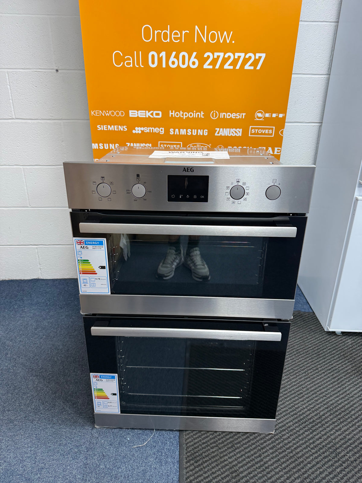 AEG 6000 Series DCB535060M (28) Double Built In Oven in Stainless Steel - A/A Rated - HW182729