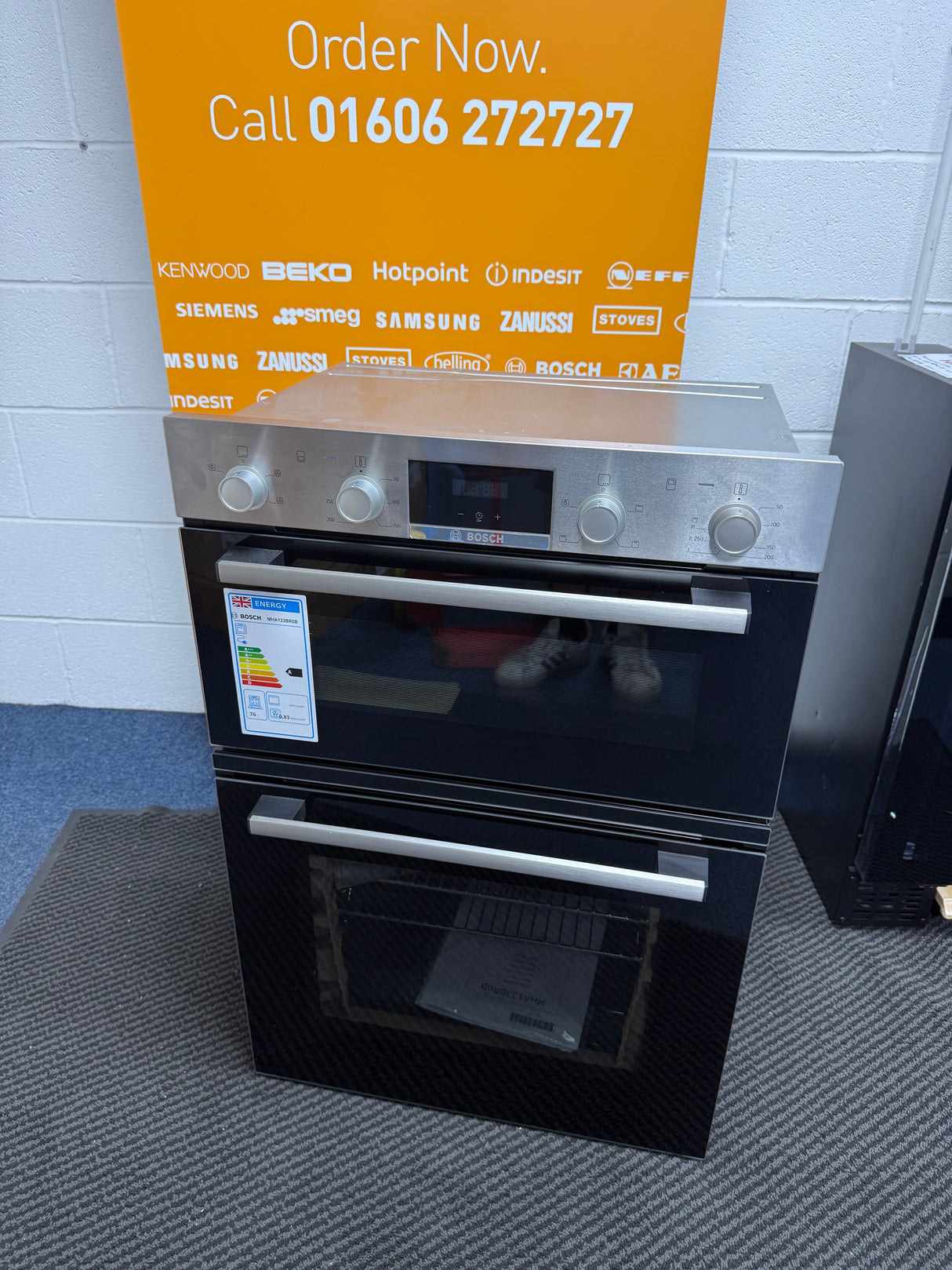 Bosch Series 2 MHA133BR0B (19) Built In Electric Double Oven in Stainless Steel - A Rated - (Ex Display) - HW182519