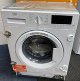 Beko WTIK94121F (67) Integrated 9KG 1400 Spin Washing Machine in White - A Rated - (Ex Display Graded) - HW182767