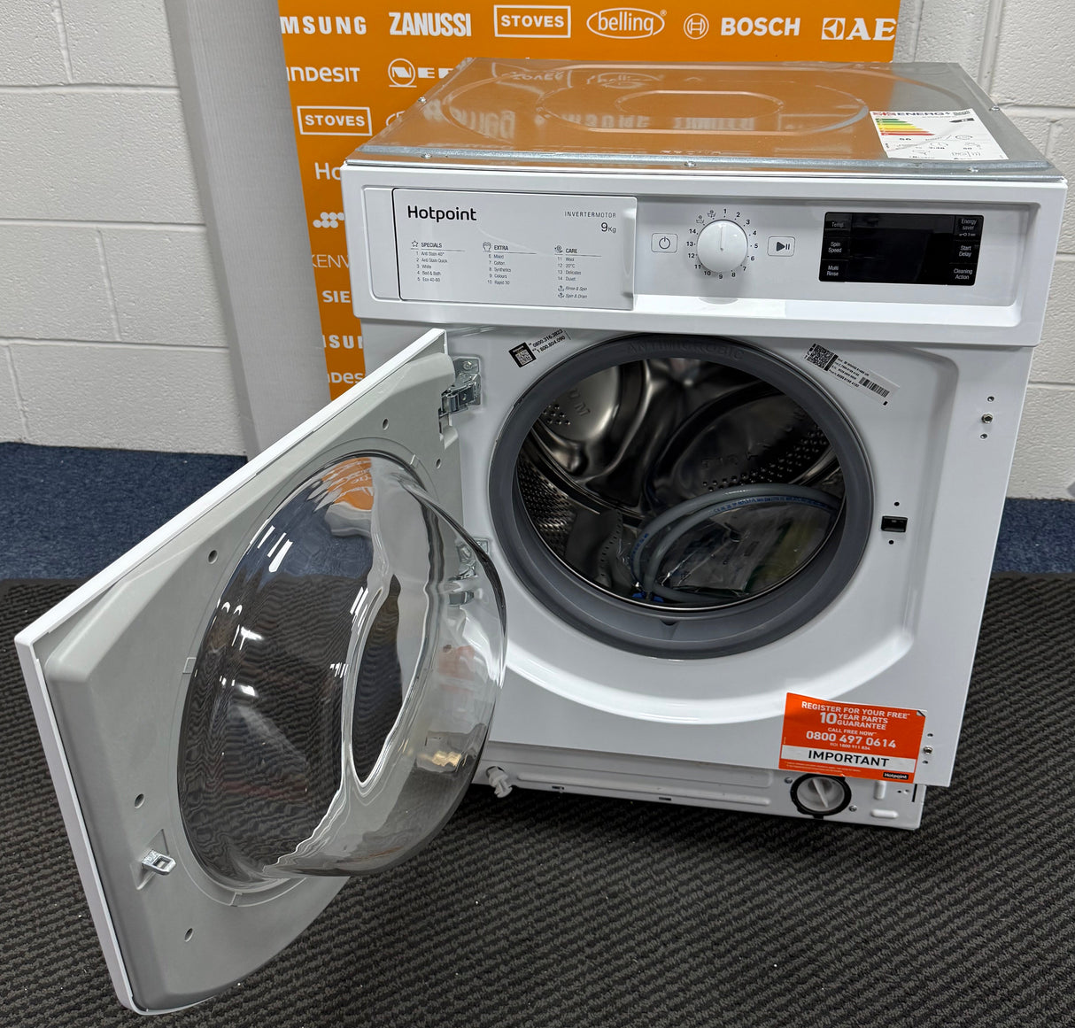 Hotpoint BI WMHG 91485 UK (30) 9KG 1400RPM Integrated Washing Machine - (Blemished) - HW182530