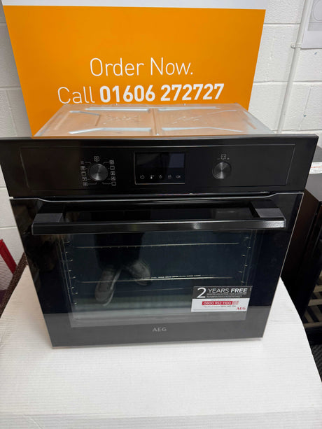 AEG BPX535061B (11) Built-In Electric Single Oven with Pyrolytic Self Cleaning in Black - A Rated - (Ex Display) - HW182811