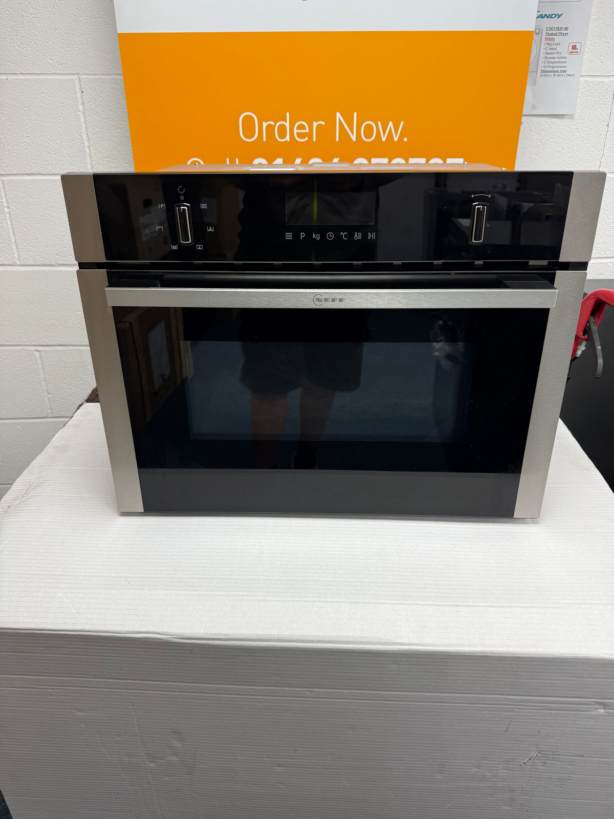 Neff C1AMG84N1B N50 (54) Built-In Combination 900W Microwave Oven in Stainless Steel - (Ex display) - HW182854