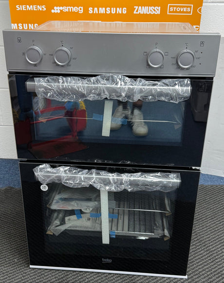 Beko RecycledNet® BBXDF21000S (97) Built In Double Oven in Silver - A/A Rated - (Ex Display) - HW182397