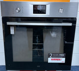 AEG Series 6000 OS6AB50AM (02) Sense Cook Aqua Clean Built-in Single Oven in Stainless Steel - A+ Rated - (Ex Display) - HW182602