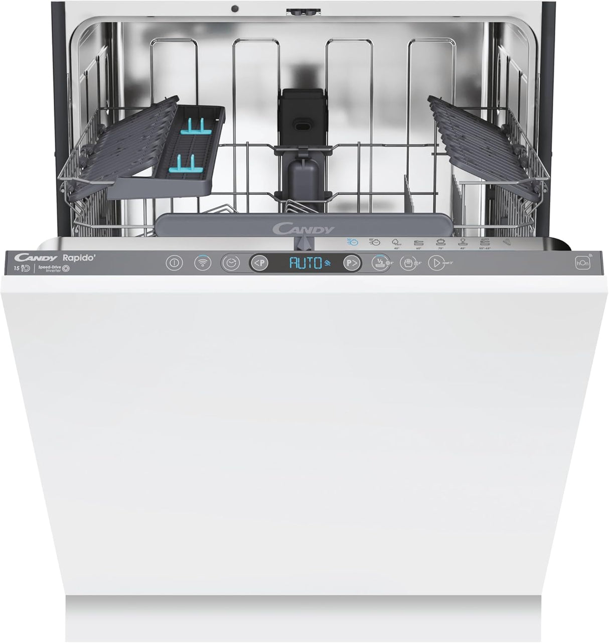 Candy Rapido CI 5D6F0MA-80 15 Place Settings Full-size Integrated Dishwasher - D Rated - POHW0143