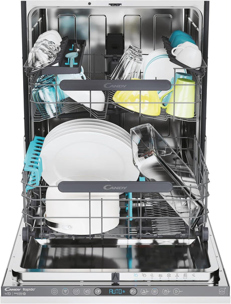 Candy Rapido CI 5D6F0MA-80 15 Place Settings Full-size Integrated Dishwasher - D Rated - POHW0143