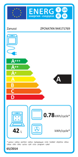 Zanussi ZPCNA7XN Built Under Electric Double Oven with AirFry Feature in Stainless Steel - A/A Rated - (Ex Display) - HW181963