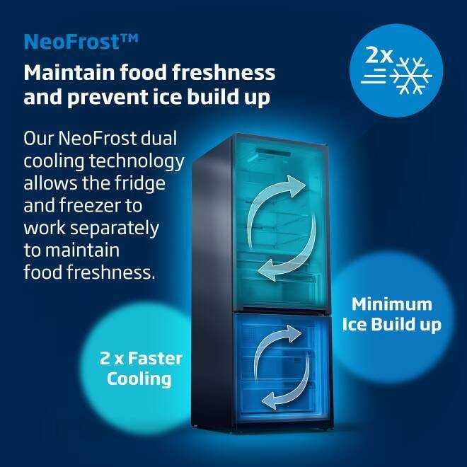 Beko BCNA47593V (76) XXL Oversized 70/30 Integrated Fridge Freezer 1940H x 690W x 555D with HarvestFresh™ - (Tatty Box) - HW182876