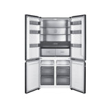 Teknix TMD19091SIBI 505 Litres Multi Door American Fridge Freezer in Dark Inox - E Rated Stock photo doors open empty