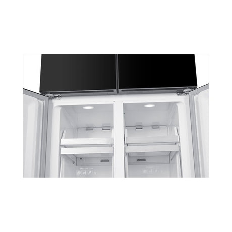 Teknix TMD18079BI 80cm Multi Door Fridge Freezer in Dark Inox - 466 Litres - E Rated