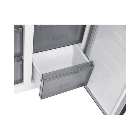 Teknix TMD19091SIBI 505 Litres Multi Door American Fridge Freezer in Dark Inox - E Rated Stock photo bottom deep freezer drawer