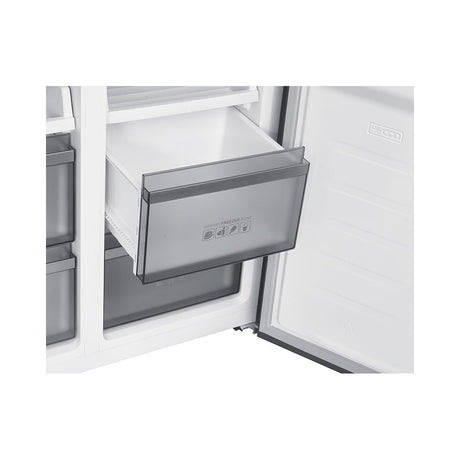 Teknix TMD19091SIBI 505 Litres Multi Door American Fridge Freezer in Dark Inox - E Rated Stock photo Middle freezer deep drawer