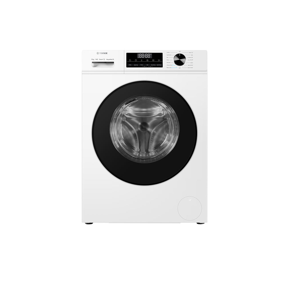 Teknix TK3W1014XW 10KG 1400 Spin Washing Machine in White  - A Rated - 3 Year Guarantee - POHW0100