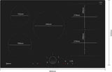 Neff N90 T68FUV4L0 80cm Flex Induction Hob with Twist Pad® in Black - (Tatty Packaging) - HW182484