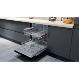 Hotpoint H3B L626 X UK Semi Integrated Full Size Dishwasher with Black and Stainless Control Panel - Fixed Door Hinge Kit - E Rated - HW181877