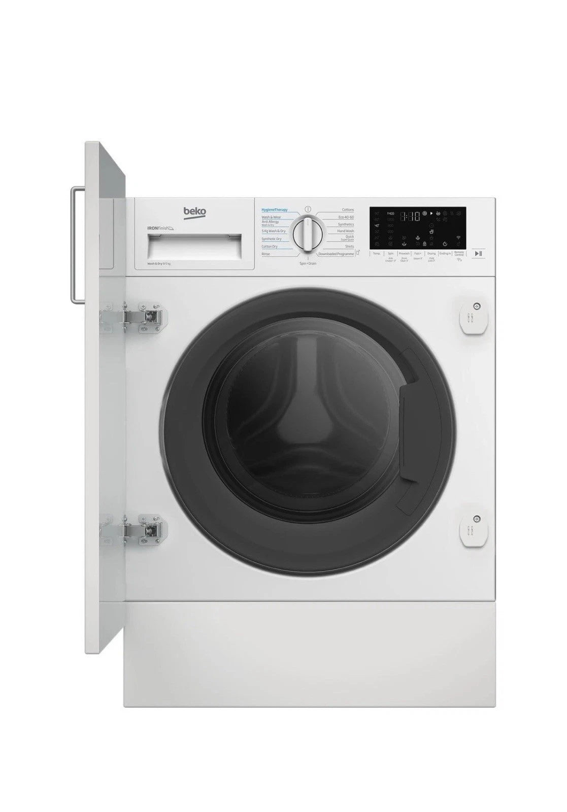 Beko WDIK954451F (43) 9+5 Kg Integrated Washer Dryer in White - (Graded Dented) - HW182343