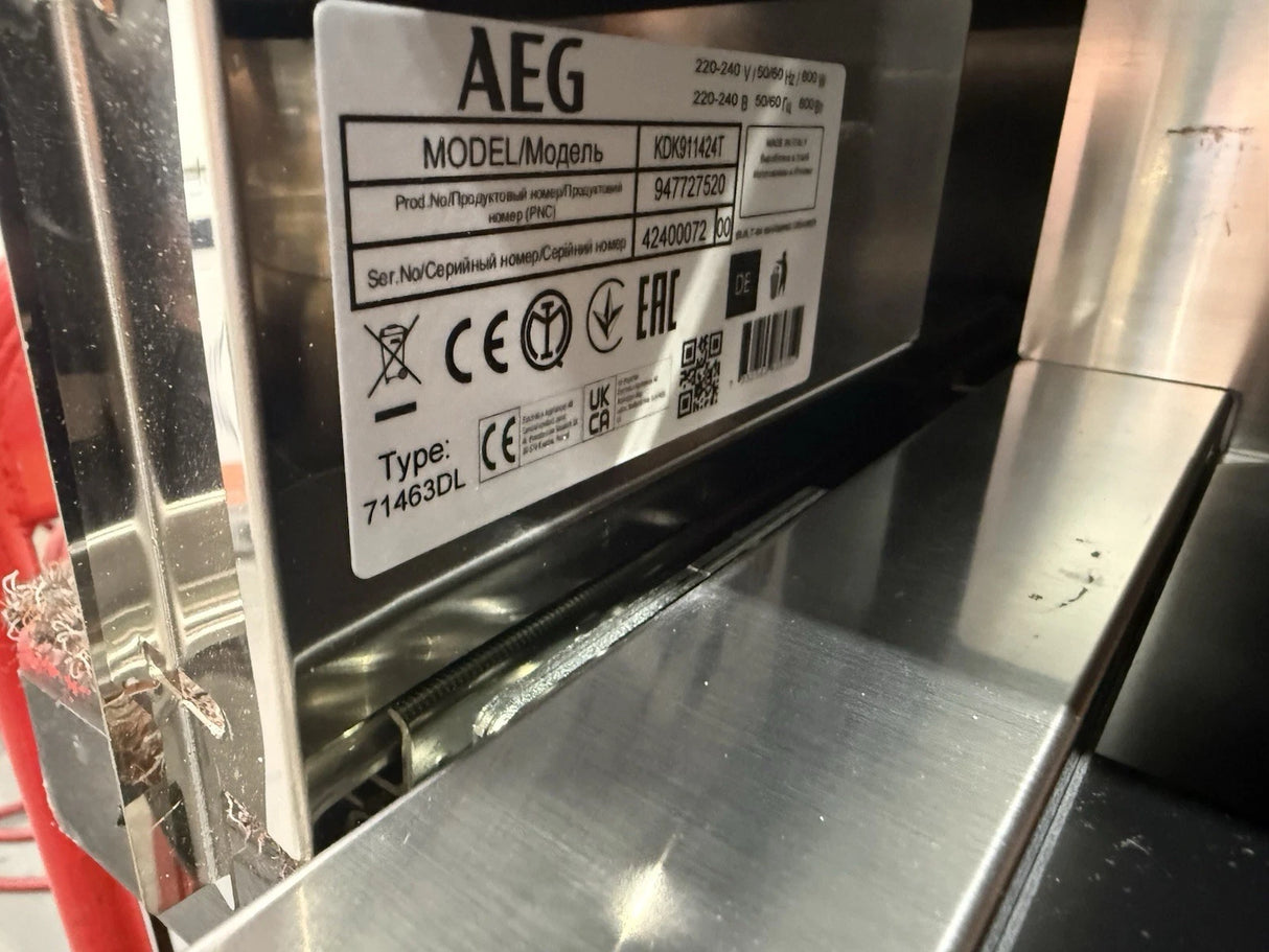 AEG KDK911424T (46) 14cm Warming Drawer in Matt Black - (Ex Display) - HW182046
