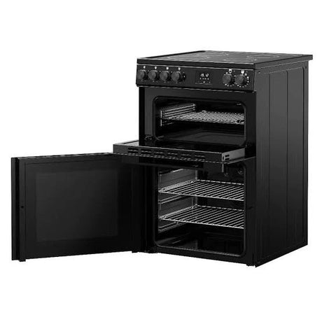 Belling FSA Vision 60E BLK (70) 444412049 60cm Electric Ceramic Cooker with Double Oven in Black - (Ex Display) - HW182370