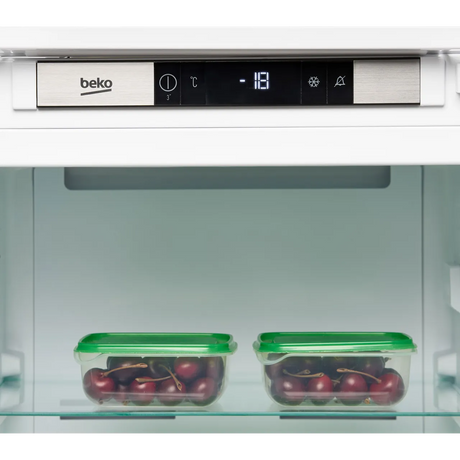Beko BFFD4577 (49) 178cm Integrated Frost Free 220L Tall Upright Freezer with Sliding Hinge - E Rated - (Graded Dented) - HW182449