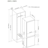 CDA CRI871/1 70/30 Integrated Frost Free Fridge Freezer - E Rated - (Blemished) - HW181848