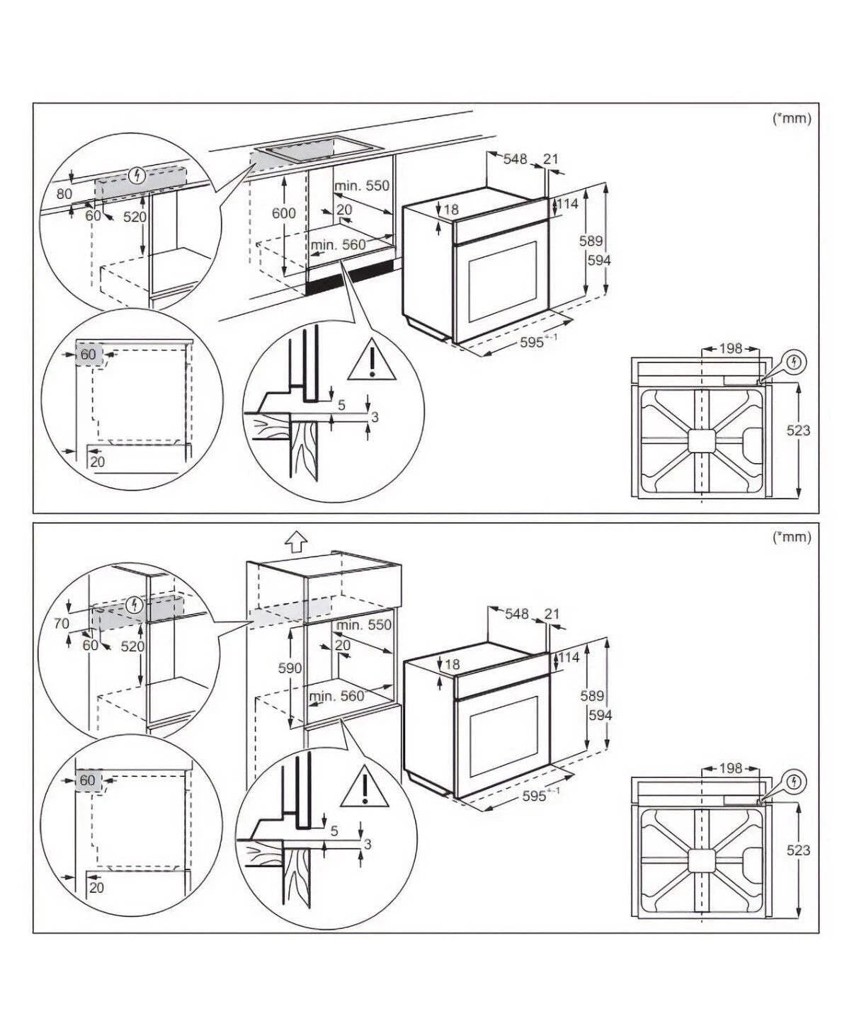 AEG 3000 Series BPX535061M (40) Built-in Electric Single Oven with Pyrolytic Self Cleaning in Stainless Steel - A+ Rated - (Graded) - HW181840