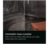 AEG Series 6000 OS6AB50AM (94) Sense Cook Aqua Clean Built-in Single Oven in Stainless Steel - A+ Rated - (Blemished) - HW182294